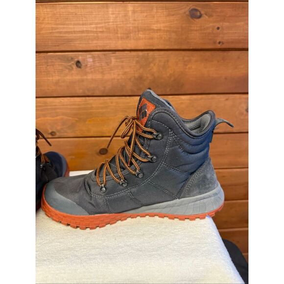 Columbia Men\'s Fairbanks Omni-Heat Boots gray/orange Sz 11 main image 4